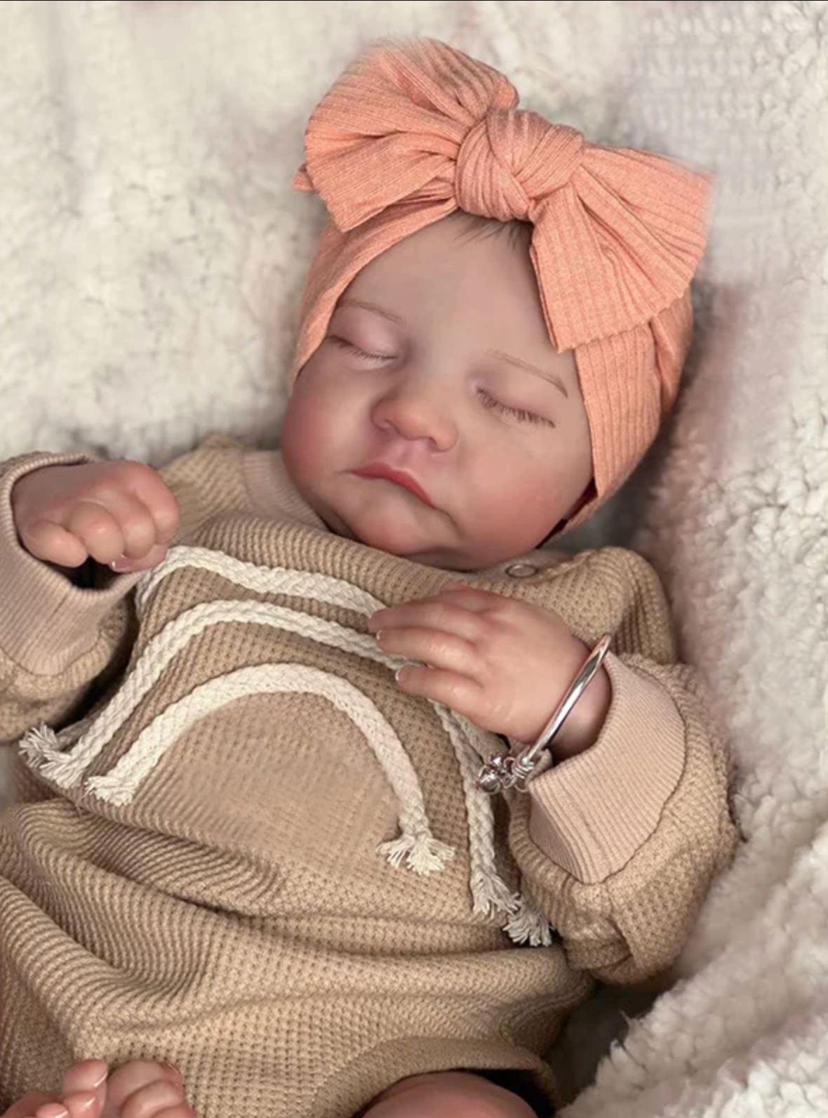 49cm Levi Reborn Baby Doll Already Painted Finished Sleeping Newborn