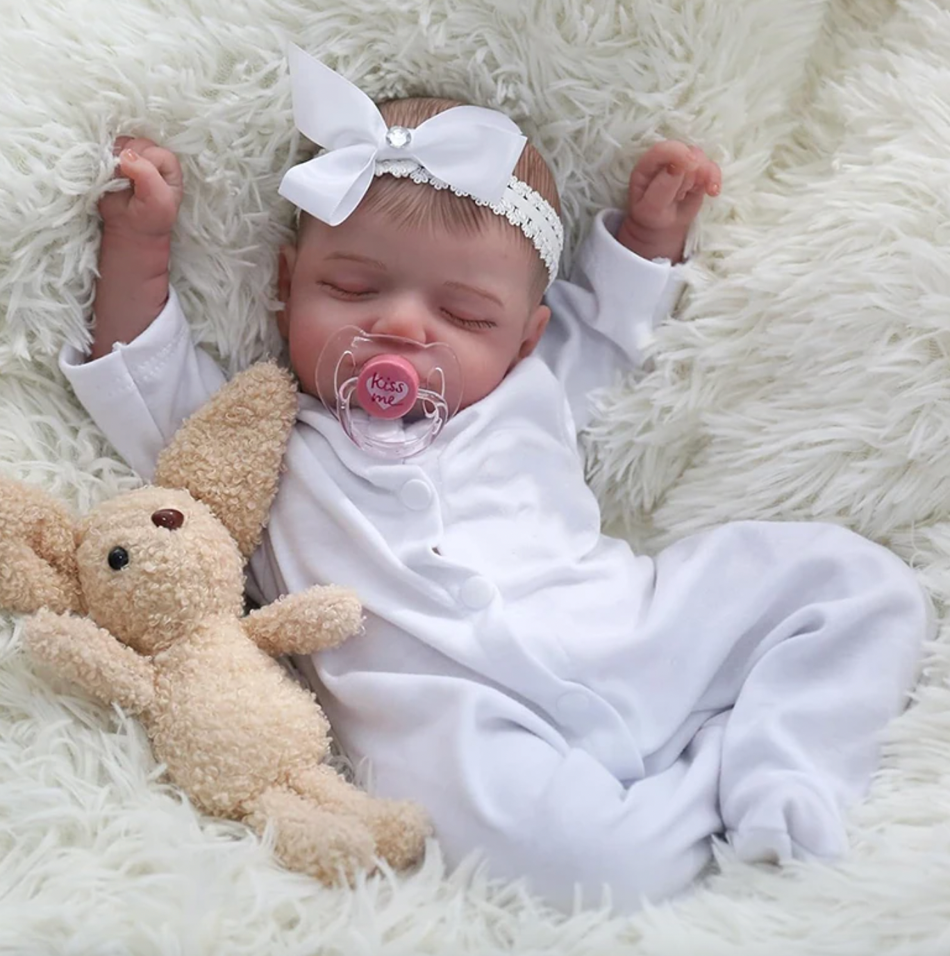 48CM Reborn Baby Doll Rosalie Newborn Sleeping Baby